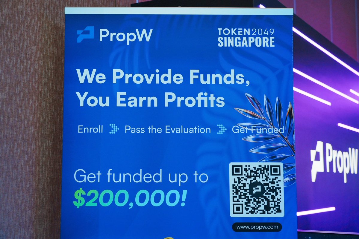 PropWGlobal's tweet image. PropW in SG @token2049
Looking forward to connecting with traders & the trading community 🤝
Let’s dive into the exciting world of Prop Trading together 🚀📈
#PropTrading #Singapore #TradingCommunity #PropW