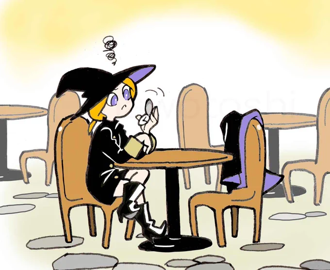 魔法使い漫画・コーヒーまだなの!? #4コマ漫画