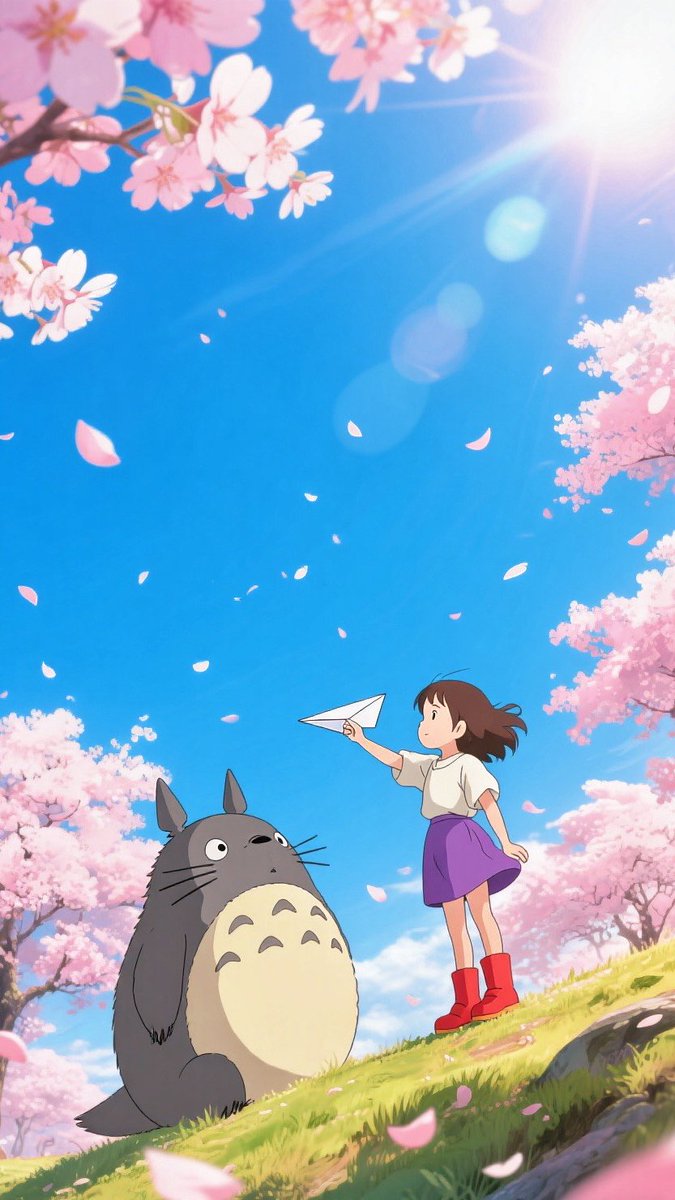 Metzcsgham's tweet photo. トトロアニメ💖
#壁紙
#癒やしの壁紙
#宮崎駿
#癒やしのアニメ
#トトロ https://t.co/MNpSUfBECb
