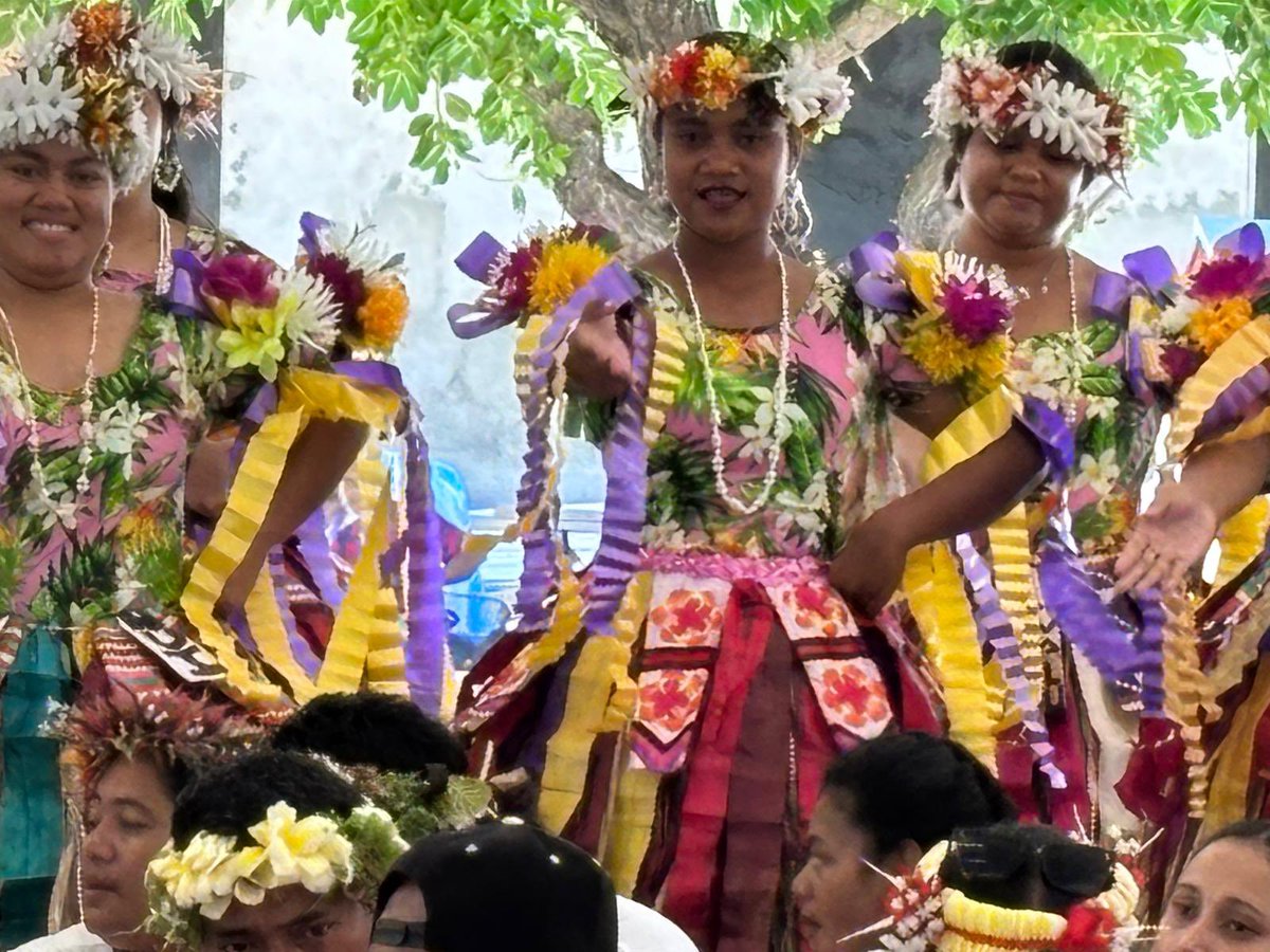 GermanyPacific's tweet photo. 🇹🇻 #Tuvalu knows how to celebrate! 💐🎶
Traditional dances, national attire, and colourful flower leis made the 47th Independence Anniversary in #Funafuti a true #Pacific celebration.

🇩🇪 Honoured to join the festivities!

#Tuvalu47 #PacificSpirit #GermanyInThePacific https://t.co/CVhZ4INqa1
