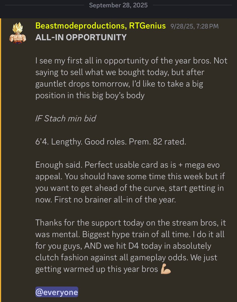 🚨 This is not a drill. The first All-In move of the year is here 🚨 

Originally posted on Sunday after the Supper in the Discord, now with the surprise FP drop you have the buying opportunity of a lifetime 

Screenshot this, will be an easy 2x+ return on your coins 

🫡