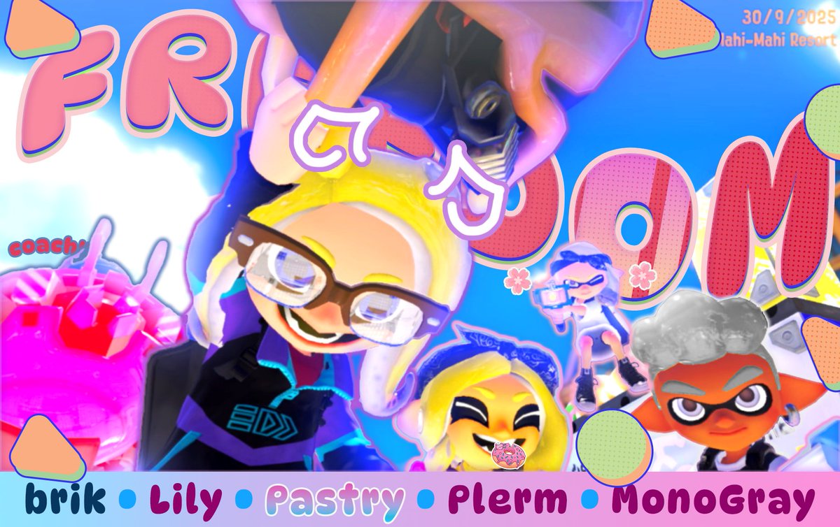 🩷「 Our FREEDOM is OURS to Decide! 」🍩

Freedom is BACK with a WHOLE new Roster! 

<a href="/brik_spl/">brik</a> 📢 GOATED Coach
@ItsLilyXwU 🔥Frame SHATTERER.
<a href="/PinkPuffyPastry/">Pastry 🍩 「ペストリー」</a>🍩 CAPTAIN of HOPE
@\Plerm🌸Blossoming Charger
<a href="/MonoGray_/">MonoGray</a> 🐺 Monochrome Mercenary

#PinkPuffyPremiere