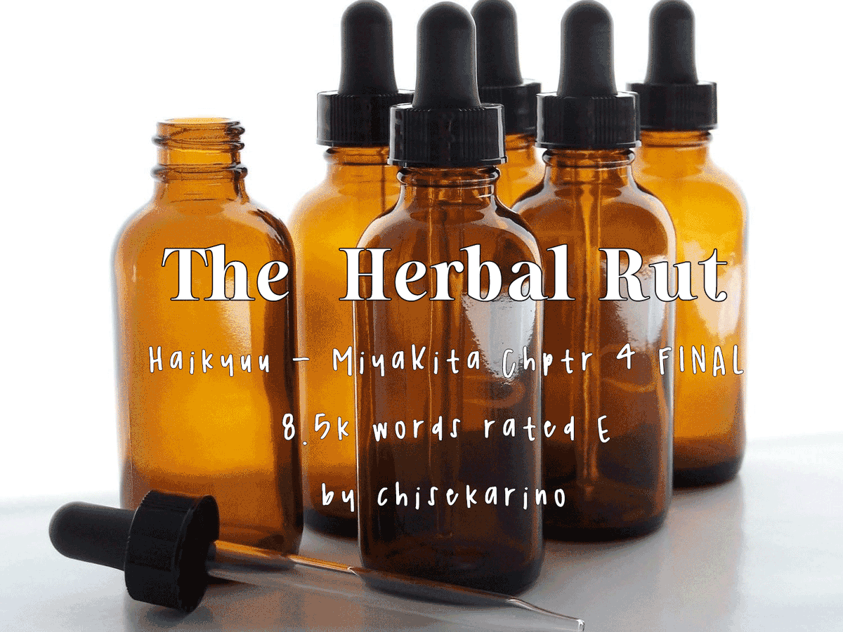 Fic release! Haikyuu - MiyaKita 
<a href="/miyacelebration/">Miyacest Celebration</a> free prompt, though the theme protection does apply to this ending as well. 

By chance, finished this today xD

The Herbal Rut
Chapter Four - Final 8.5k words rated e

link to follow in the replies!