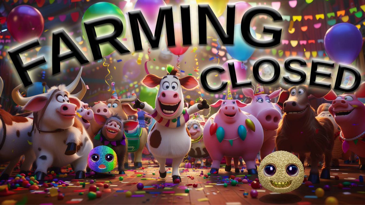 Hey $RICY Fam!

Farming is now over! There will be no further quests, and no points accumulation.

Next, a snapshot will be taken, to determine eligibility and allocation. As a reminder, as we go through a review, to ensure legitimacy of farming activity, there may be adjustments