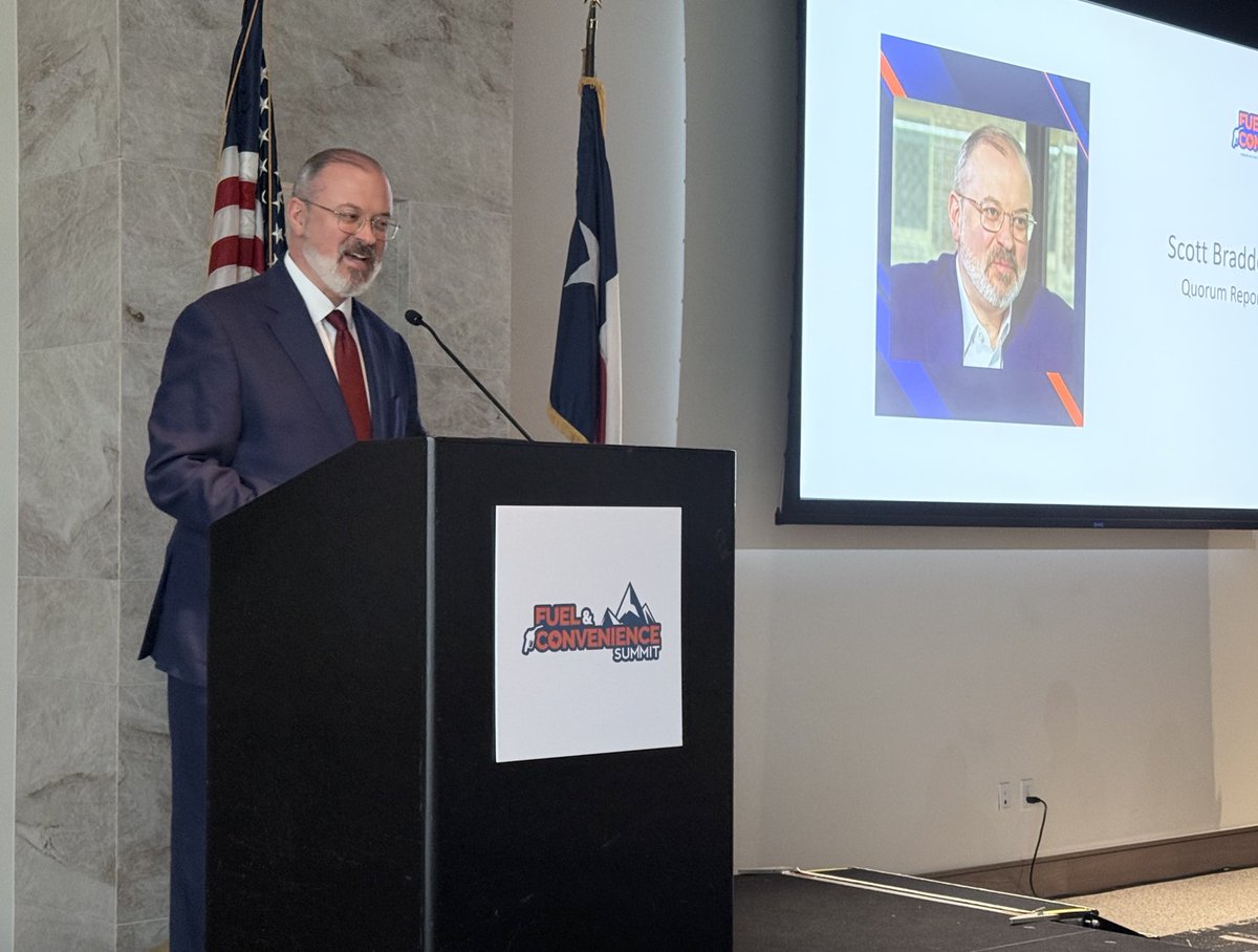 It was a great day of speakers at the 2025 <a href="/TXFoodandFuel/">Texas Food & Fuel Association</a> Fall Summit. I was ecstatic to meet and hear from <a href="/scottbraddock/">Scott Braddock</a>, our keynote luncheon speaker. Make sure you check out his new podcast “Quorum Report Radio” on <a href="/Spotify/">Spotify</a>! Thanks, Scott!