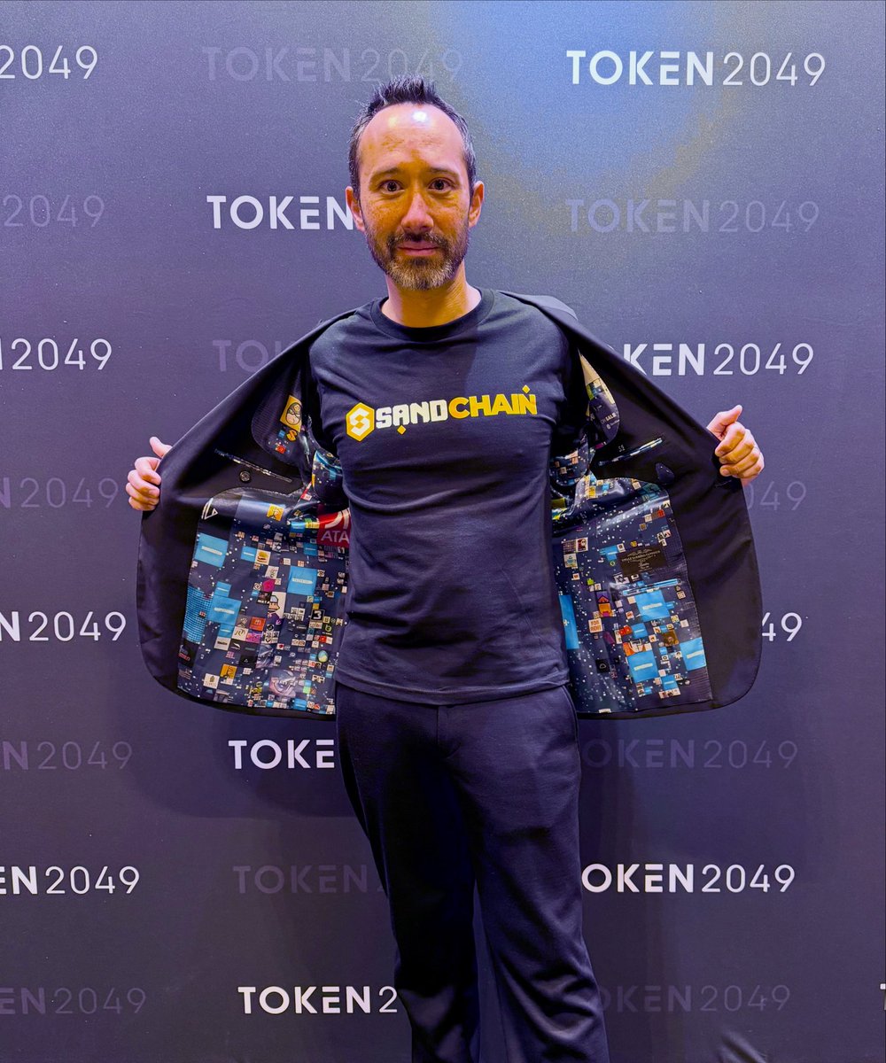 👋 GM! Ready to rumble with 25,000 people at <a href="/token2049/">TOKEN2049</a> and now share the world about <a href="/0xSANDchain/">SANDchain</a> #TOKEN2049Singapore