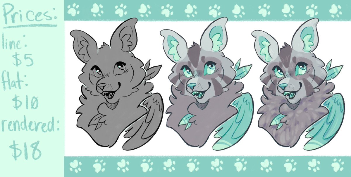 Would anyone be interested in these prices for furry headshot c0mms?