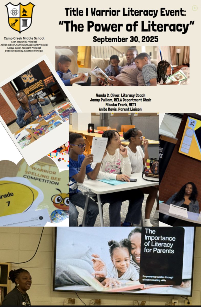 oliver_wanda's tweet photo. 2025 Title I Literacy Events Warrior Style! https://t.co/SAVoBpQZAA