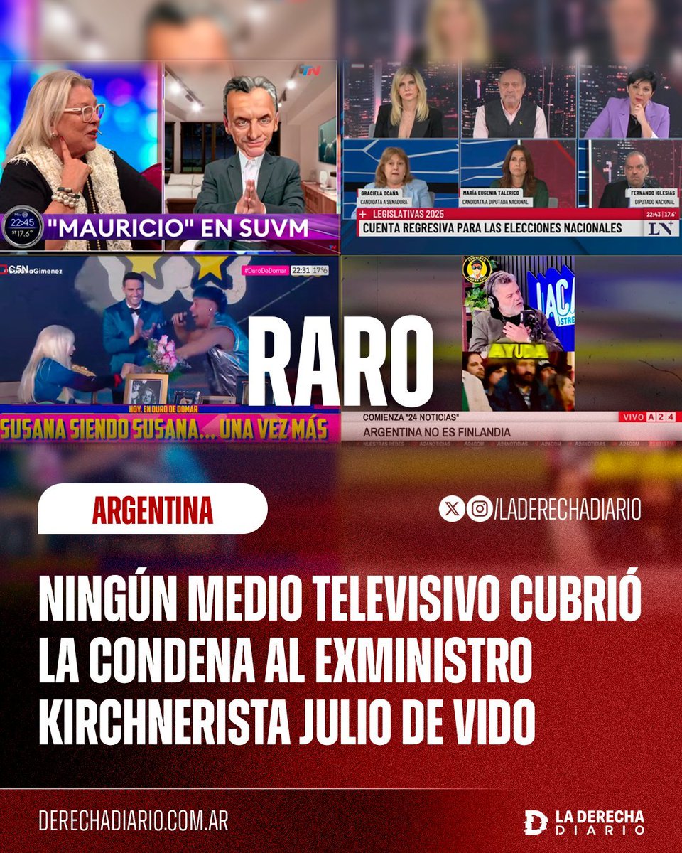 ¿Por qué ningún medio cubrió la condena al ex ministro kirchnerista Julio de Vido?

4 años de prisión y devolución de USD 5,5 millones