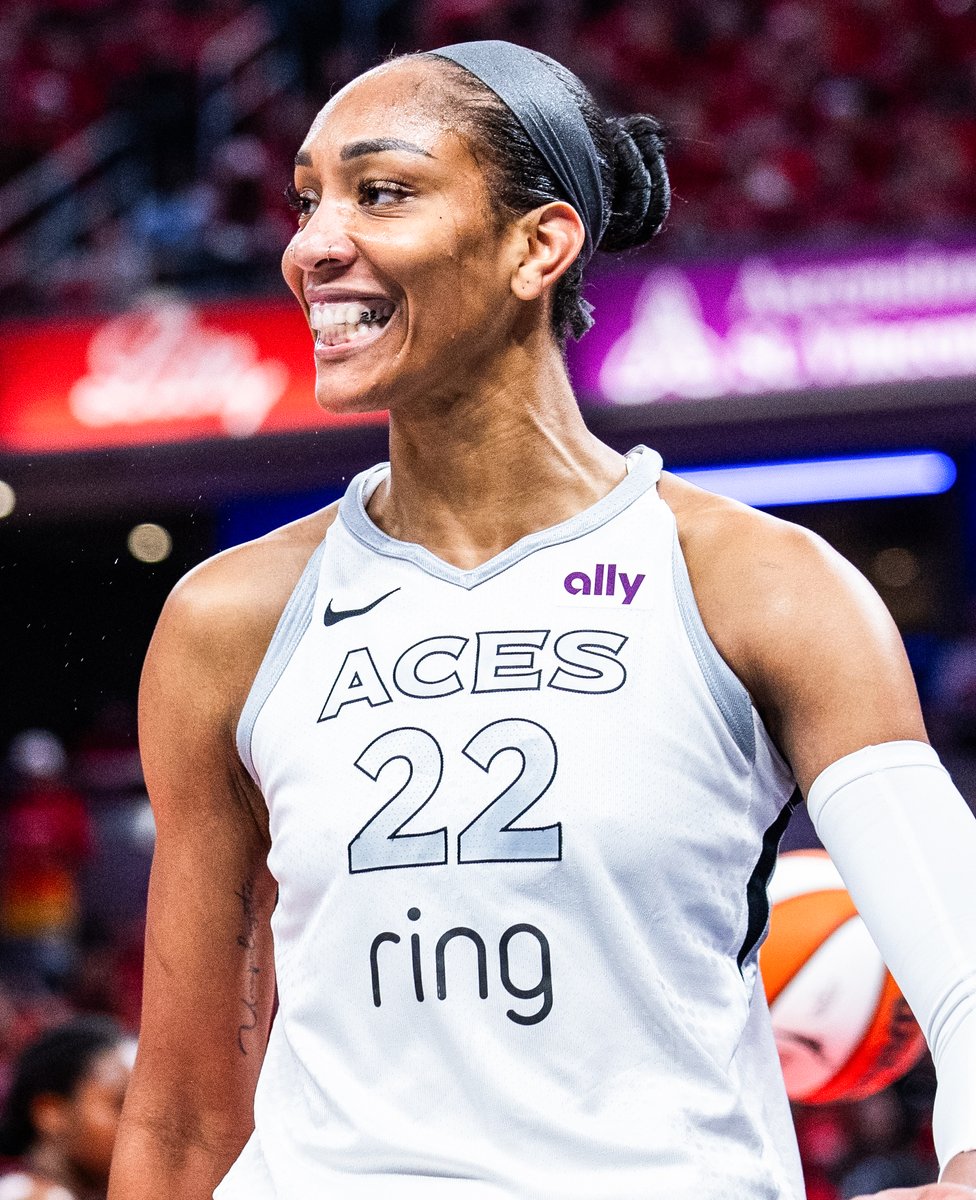 FOS's tweet photo. The Aces were the first WNBA team ever to sell out season tickets in back-to-back years.

After being around .500 for much of the season, they went on a 16-game win streak before the playoffs.

Now, Las Vegas is back in the WNBA Finals playing for a third title in four seasons. https://t.co/QqBzOeiPix