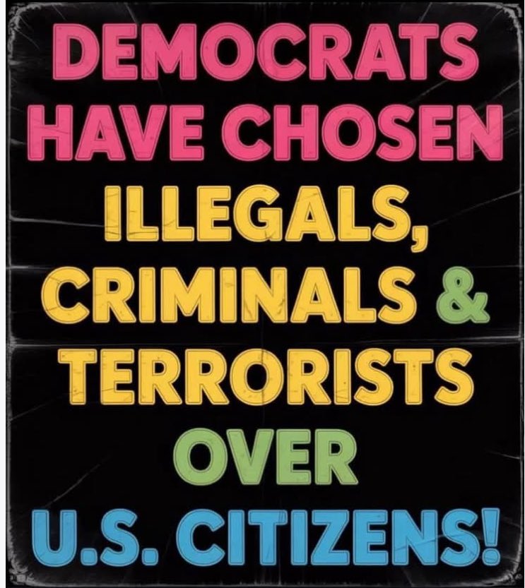 OneBadDude_'s tweet image. Democrats care about illegals, not about American citizens