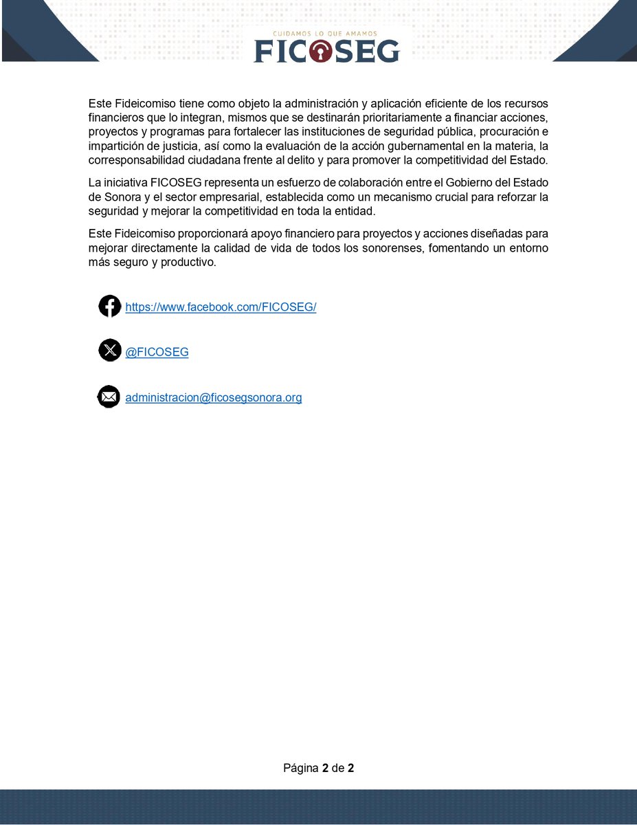 FICOSEG Sonora tweet media