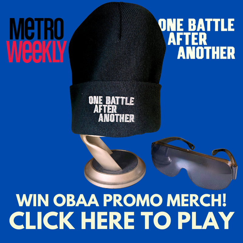 metroweekly's tweet photo. Metro Weekly is giving away official One Battle After Another merch. Beanie + shades could be yours — but only if you enter at the link: https://t.co/opRq9QgSrx

#OneBattleAfterAnother #MetroWeekly https://t.co/2TXjckCic3