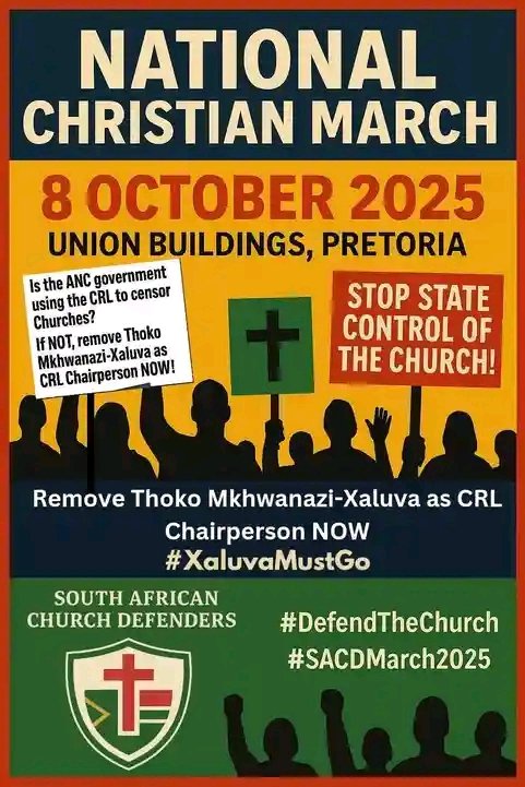 rikhotso_vutomi's tweet photo. I thought Crl was advocating for the freedom of religion, but it seems like we have been fooled. Remove @Thokoxaluva #CRLhandsoffthechurch https://t.co/cuOmeA0B7n