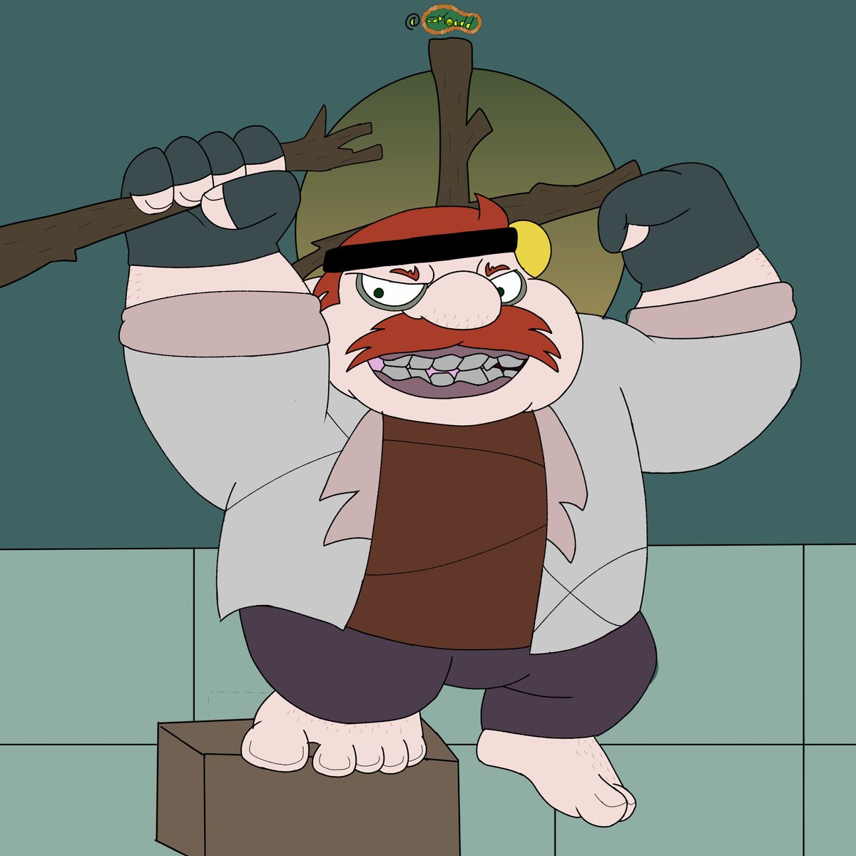 MPToadd's tweet image. The witch doctor Lagnazzo in his own lab leavin for the woods changin gears by first wishes y&apos;all a happy last day of #Biceptember with his gains!💪🎃

#OC