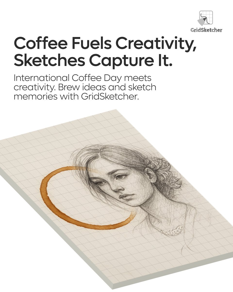 App_Cloudknots's tweet image. International Coffee Day meets creativity. Brew ideas and sketch memories with GridSketcher.

Download Now:
cloudknots.in/gridsketcher/

#Gridsketcher #PhotoSketchConversion #PhotoDrawing #DrawingArtist #GridDrawing #PortraitSketch #trending #drawingtips #PhotoToSketch #drawing