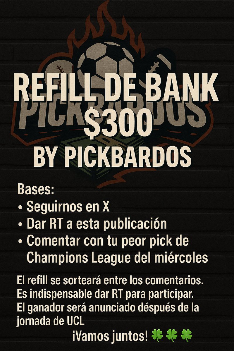 lospickbardos's tweet photo. Llegaron a la meta.
Aquí tienen la dinámica.

Nuestros picks de hoy fueron malos, queremos ver unos peores. 

Déjenlos en los comentarios... https://t.co/ebcMBy53VT