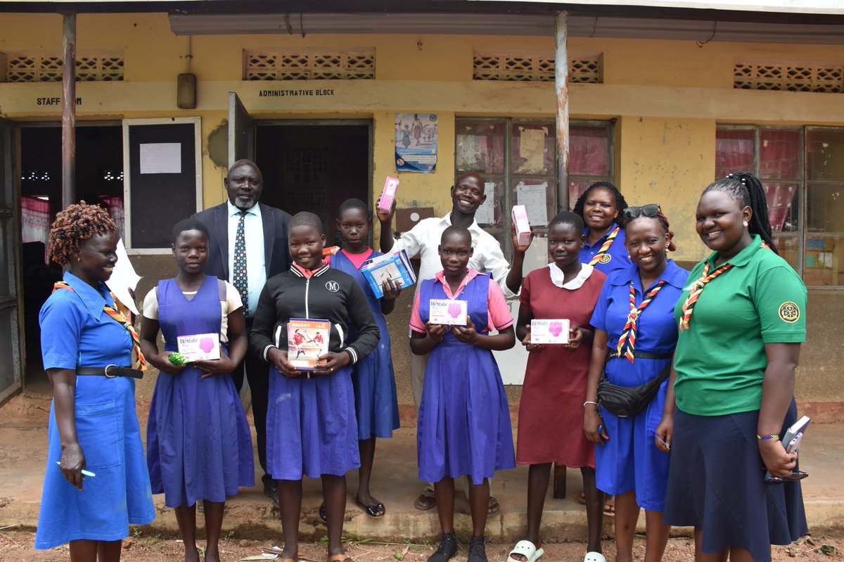 Our monitoring visit in Arua City includes a vital component: distributing support packages (books, pens &amp; reusable sanitary pads) to the most vulnerable learners as a symbol of hope, dignity, &amp; opportunity to combat school dropout rates &amp; empower them to continue their education