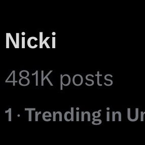statsofminaj's tweet photo. For the second day in a row, Nicki Minaj is the #1 trend in America. 👑 https://t.co/Fs27gKHdKu