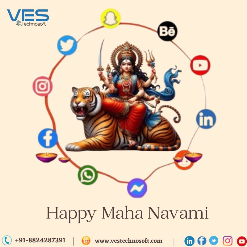 VES_Technosoft's tweet image. ✨🌸 On this auspicious occasion of Maha Navami, may Goddess Durga bless us all with strength, wisdom, and success. 🌺🕉️
Wishing you and your family a prosperous Navratri! 🙏💫
#MahaNavami #Navratri2025 #DurgaMaa #FestiveVibes #VESTechnosoft
