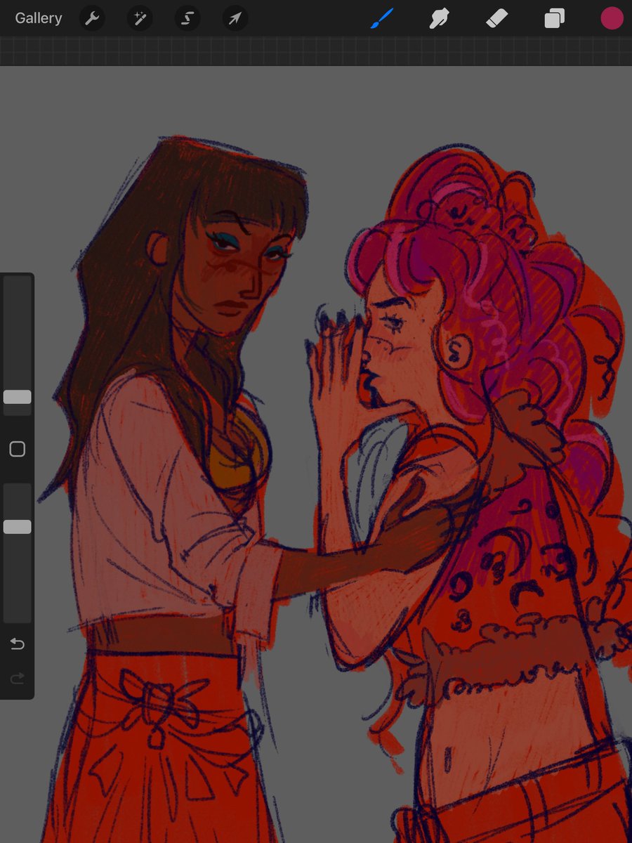 found this zero escape sketch i never finished after opening procreate for the first time in months