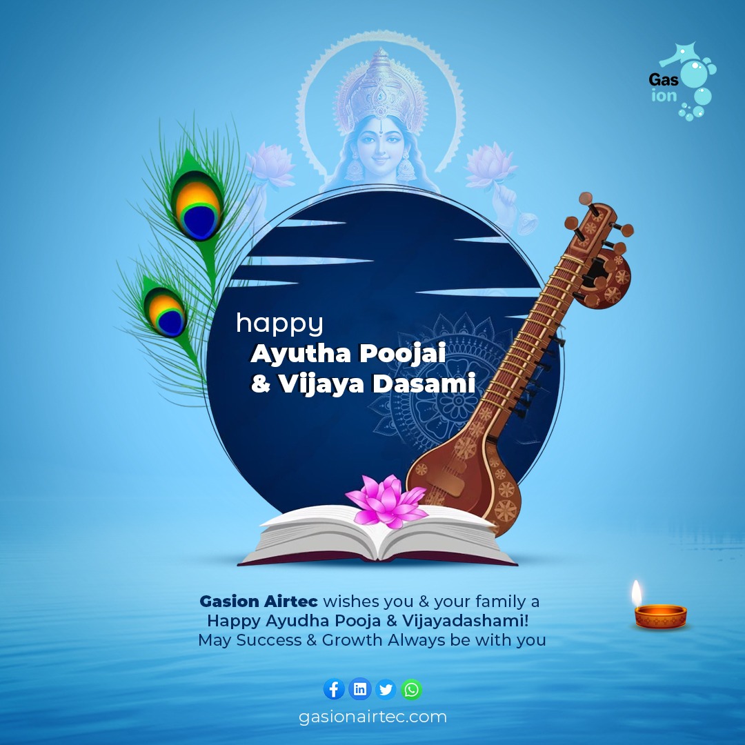 gasionairtec's tweet image. “Let’s celebrate the tools that shape our lives and honor the hands that use them with skill and devotion. ”Web: gasionairtec.com
Mail: info@gasionairtec.com
Contact No: 099406 99406

#finebubblediffuser #bubblediffuser #sludgedewateringsystem #Ayudhapooja #vijayadasami