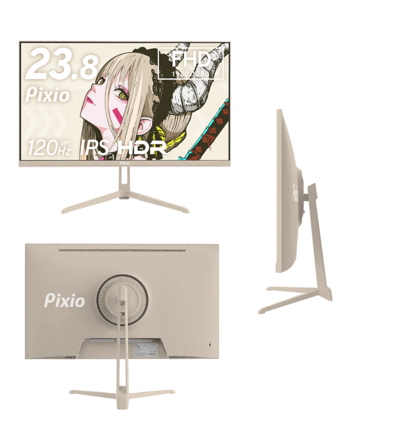 Pixio ベージュ モニター 本体 ゲーミングモニターブランド「Pixio」 初となるベージュカラーの