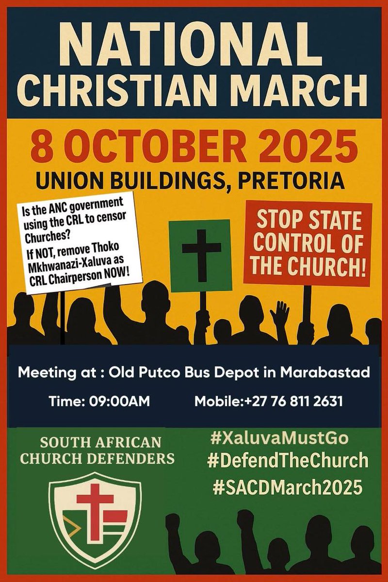 Olugaho11's tweet photo. #CRLhandsoffthechurch
A watchdog that bites only Christians is not neutral—it’s dangerous. The CRL cannot regulate the Church while carrying clear prejudice. March with us against this injustice. ✊ https://t.co/2UGSFzyDYT