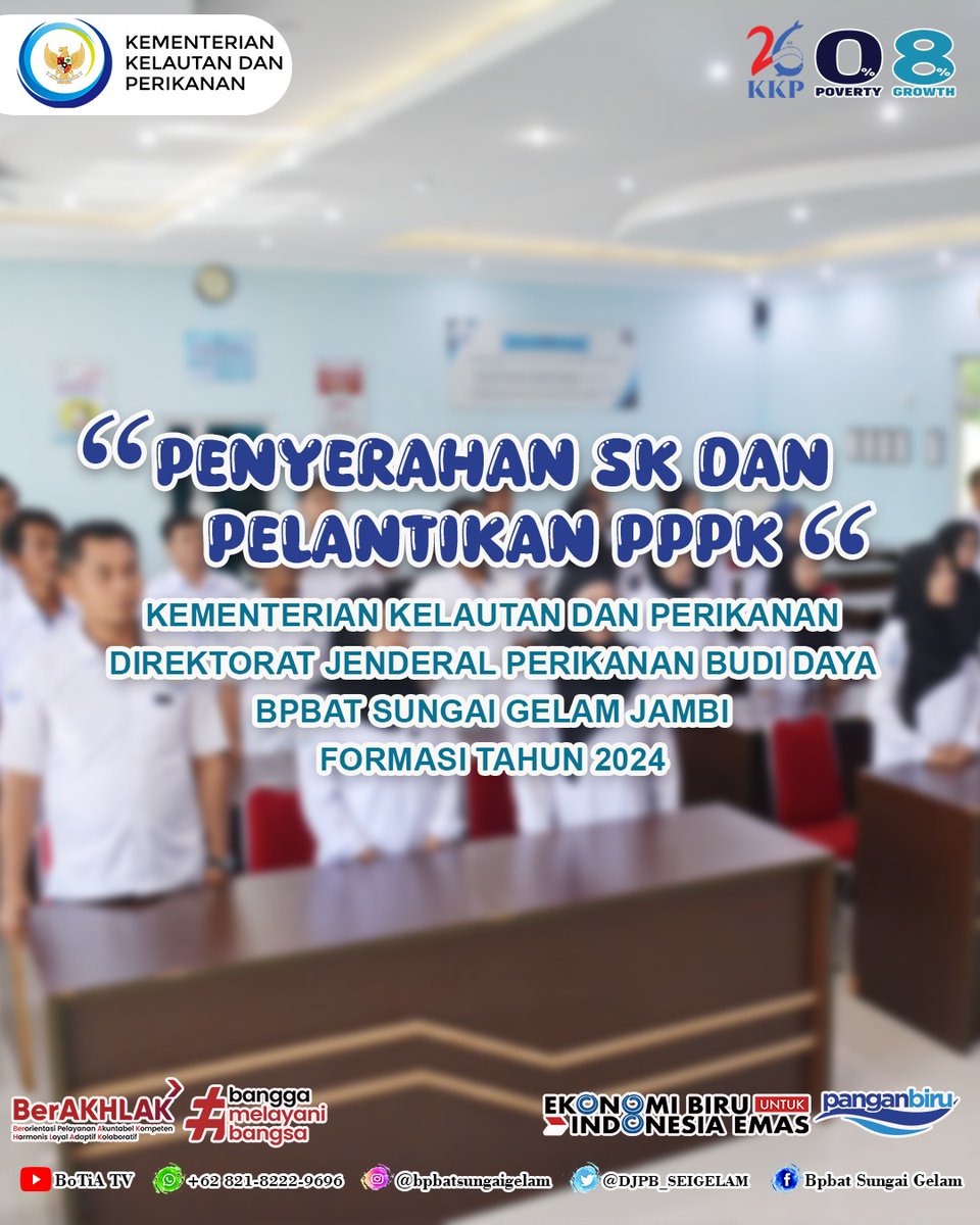 DJPB_SEIGELAM's tweet photo. 30 Oktober 2025, Auditorium BPBAT SG Jambi dipenuhi senyum, haru, dan rasa syukur. Hari itu, para pejuang yang sudah lama menanti akhirnya resmi menerima SK sekaligus dilantik sebagai PPPK.

Selamat untuk sahabat-sahabat PPPK yang baru dilantik! 🎉

#BPBATSungaiGelam
#PPPK2025 https://t.co/NZnrw1YNOM