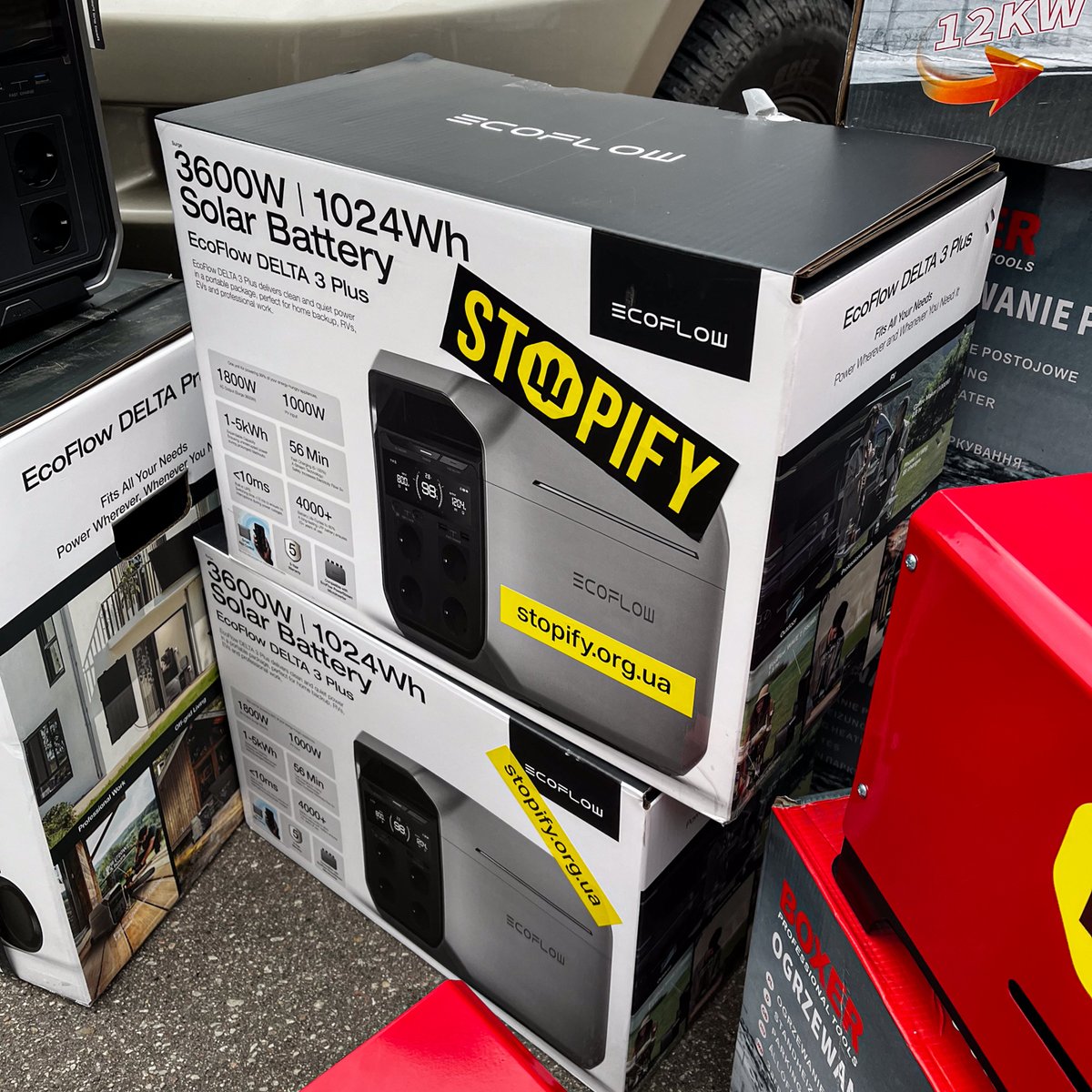 stopify_org_ua's tweet image. Our latest shipment includes a pickup truck, a SUV, two large diesel generators, one inverter generator, three DJI Mavic 4 Pro drones, five charging stations of various capacities plus one external battery, two monitors, two tablets, four laptops, and seven autonomous heaters.