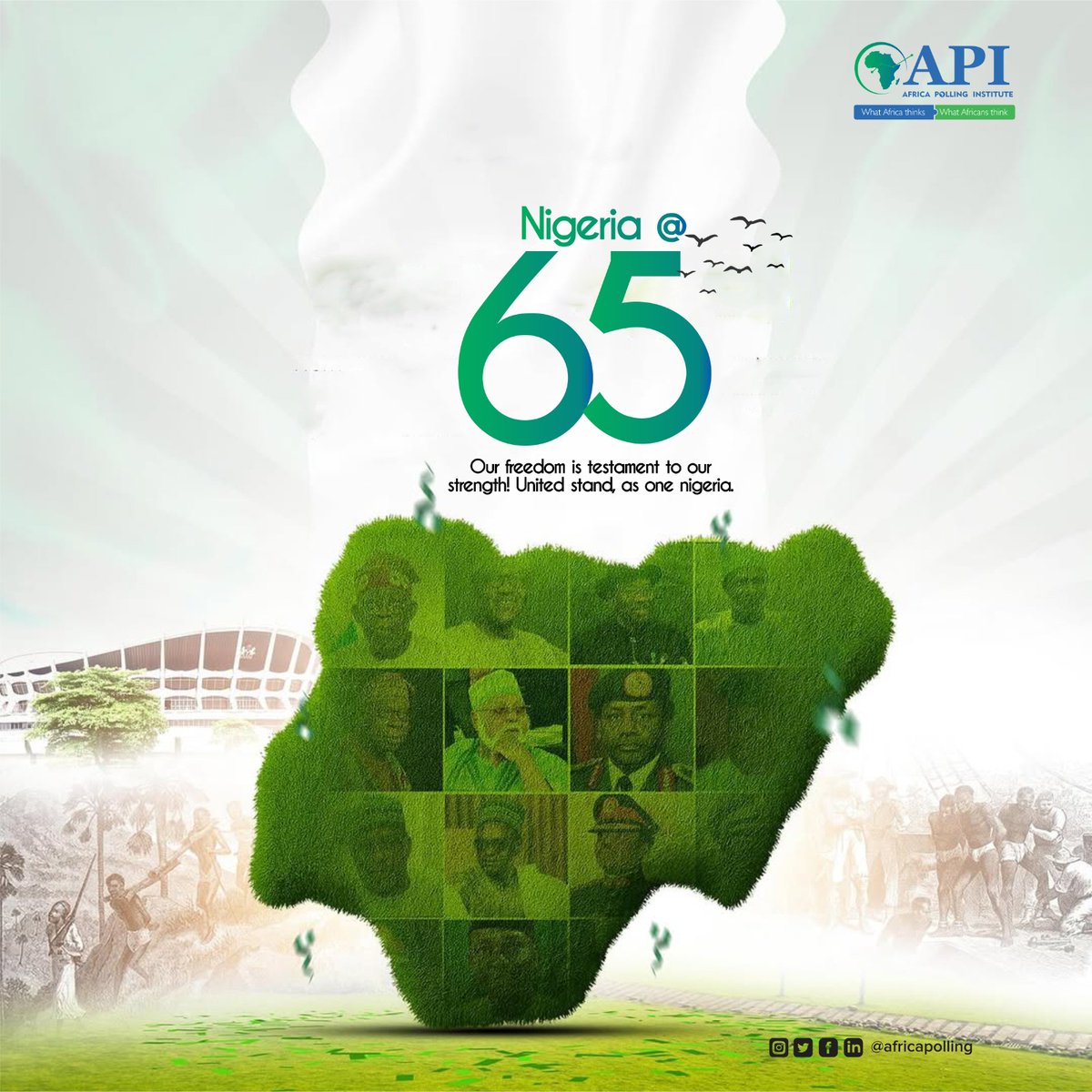 Happy Independence Day Nigeria.

Today we celebrate our nation's independence and the bravery of our heroes.

#independenceday2025 #freedom #APIResearch #Polling #Data #nigeria65