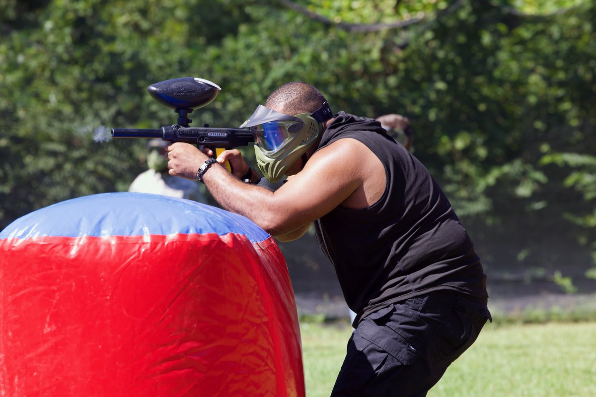 🎯 Soldiers of the 38th ADA Brigade swapped formations for paintball, building trust, communication &amp; camaraderie while recharging as a team. Lessons of teamwork carried through every round.
#Team38 #AlwaysReady #StrongerTogether #PeopleFirst