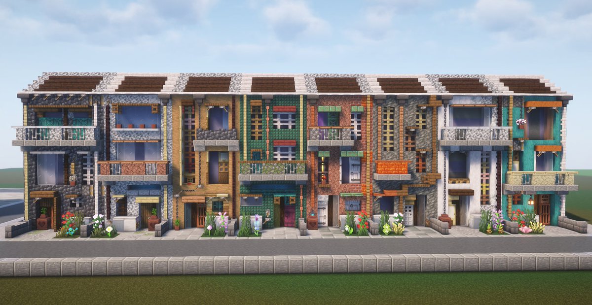 #おやさい鯖 #Minecraftbuilds #Minecraft

狭小住宅街