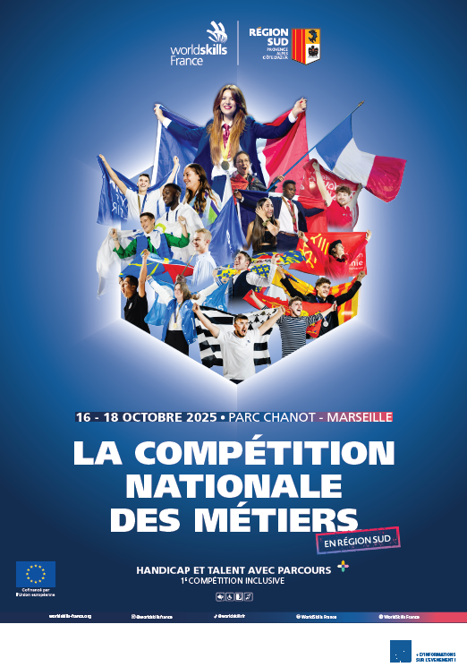 equipefrancebtp's tweet photo. 🏆 [#WORLDSKILLS] 🚨 SAVE THE DATE 🚨
Les finales nationales des @WorldSkillsFR arrivent à Marseille !
Du 16 au 18 octobre, nos 800 champions régionaux vont relever le défi dans près de 70 métiers, dont 18 dans la catégorie Construction 🔧
📍 Parc Chanot
👉 On compte sur vous pour venir les encourager !
#WSFRANCENAT48