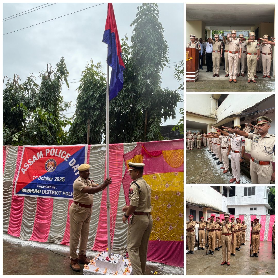 sribhumipolice's tweet photo. Sribhumi Police proudly observed #AssamPoliceDay with respect and dedication towards service, safety, and commitment to the people.  #ServiceWithHonour @CMOfficeAssam @assampolice @DGPAssamPolice @HardiSpeaks @KangkanJSaikia https://t.co/sFBtREq7rG