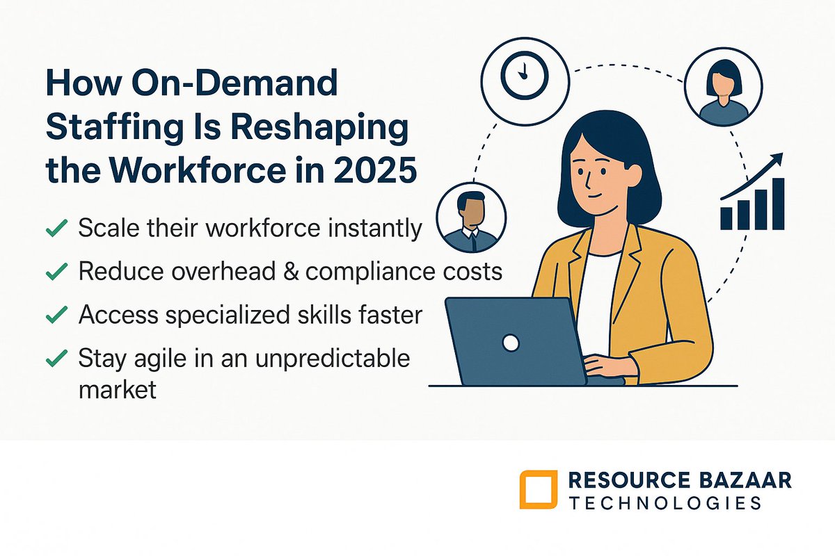 resourcebazaar's tweet image. 🚀 How On-Demand Staffing Is Reshaping the Workforce in 2025

🔗 Read the full article:
 resourcebazaar.com/on-demand-staf…
#OnDemandStaffing #FutureOfWork #HRStrategy #ResourceBazaarTechnologies #WorkforceTrends