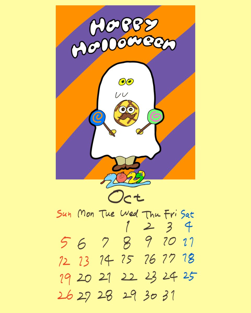 jks_pmari's tweet photo. 10月のカレンダーは仮装を楽しむミスターパイン🍍🎃
---
#イラストカレンダー #キャラクター  #Illustcalender #カワイイ #yuruillust #originalcharacter #kawaii #일러스트 #귀엽다 #아트 #오리지널 #오리지널일러스트 https://t.co/JhcUtTWIoE