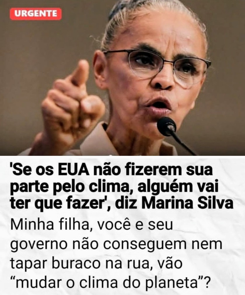 A SALVAÇÃO DO MUNDO !! KKKKKKKKK
ELA JÁ  ESTÁ  30 ANOS FALANDO A MESMA COISA .