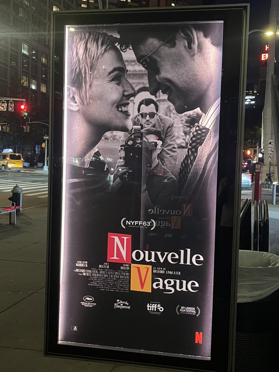 BewareofMoe's tweet photo. I couldn't have asked for a better night at the New York Film Festival watching the NY premiere of #NouvelleVague.

It almost makes me want to quit the writing business because of how good the writing was, yet I want to study this script more than anything. https://t.co/vxjhtasyzV