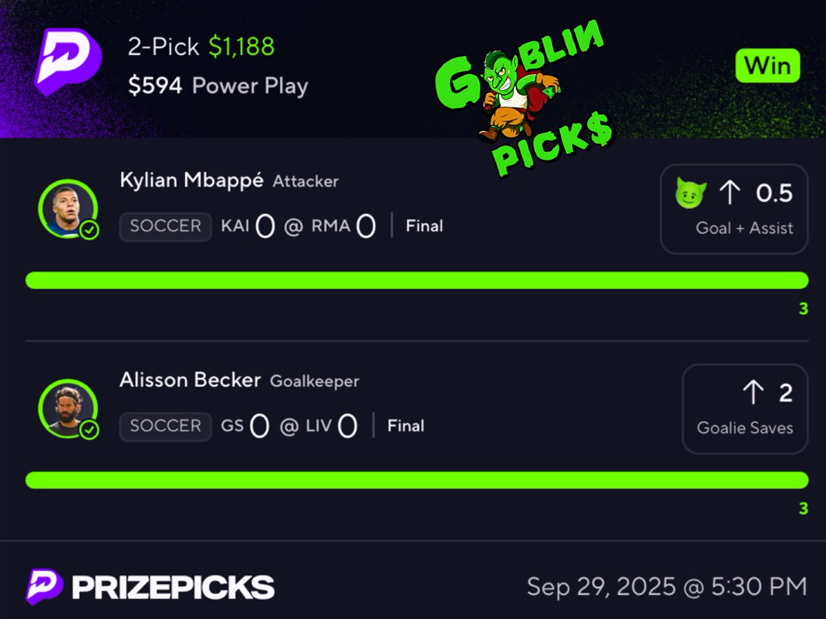 PotdPrizepicks's tweet image. $200 to SOMEONE that LIKES/RT💚
For the 2nd WEEK IN A ROW WE TURNED $25 IN $1,100.00💰✅
JOIN VIP💯 with 30% OFF 👇
dubclub.win/r/p/pri-5mh84/…
💚 LIKE if you want me to start the Ladder challenge for the 3rd time
Day 1 $30 to $60✅
Day 2 $60 to $135✅
Day 3 $132 to $297✅
Day 4…