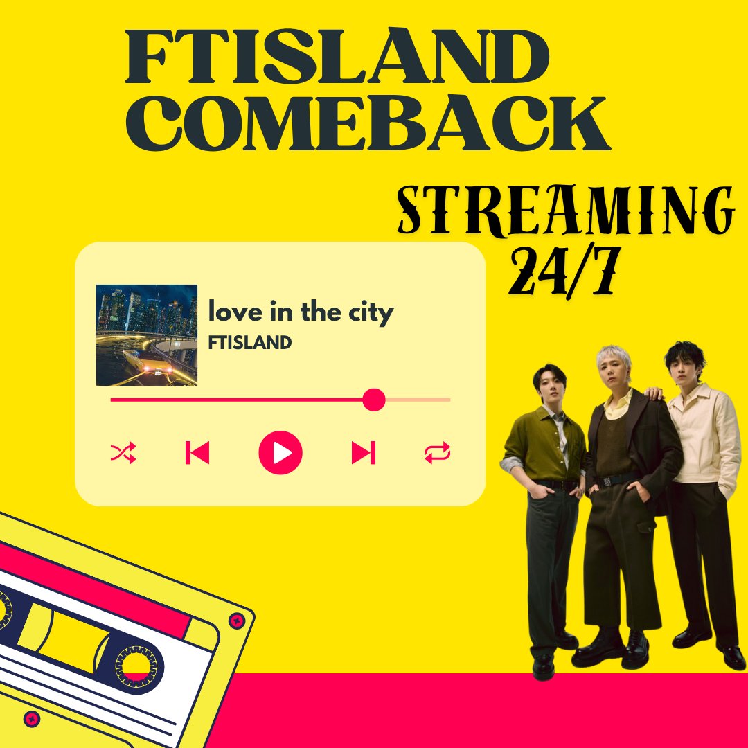 we are on air streaming new cb song 

stationhead.com/c/primadonna

#FTISLAND #FT아일랜드 #Love_in_the_City