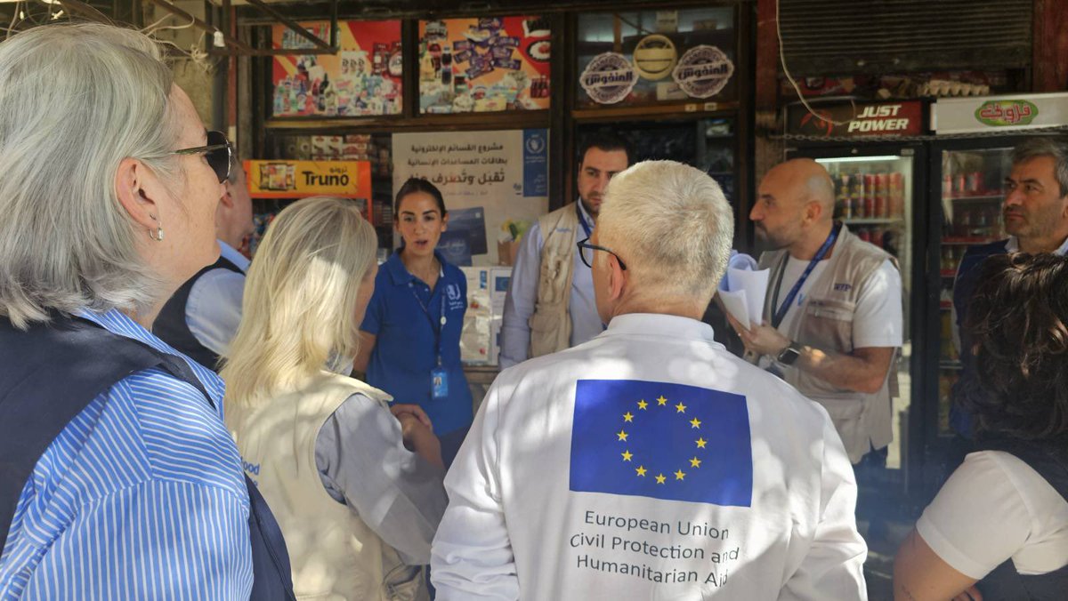 Maciej Popowski (@mpopowskieu) on Twitter photo In Syria today, I visited WFP distribution centres in Rural Damascus. Food security remains a real issue in the new Syrian context. DG ECHO supports our partners in addressing the food needs of the population. In Syria today, I visited WFP distribution centres in Rural Damascus. Food security remains a real issue in the new Syrian context. DG ECHO supports our partners in addressing the food needs of the population.