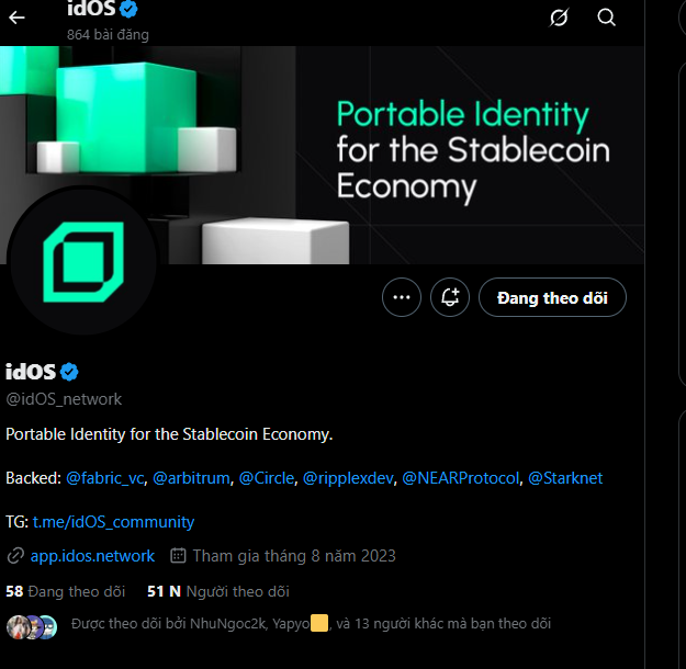 Ngo108's tweet photo. idOS is taking the crypto world by storm! Just 7 days ago, @idOS_network
kicked off their Wallchain campaign with 5,000 followers. Now? They’ve skyrocketed to an incredible 51,900 followers! . #idOS #Wallchain #CryptoWhat https://t.co/rOhOzei74a