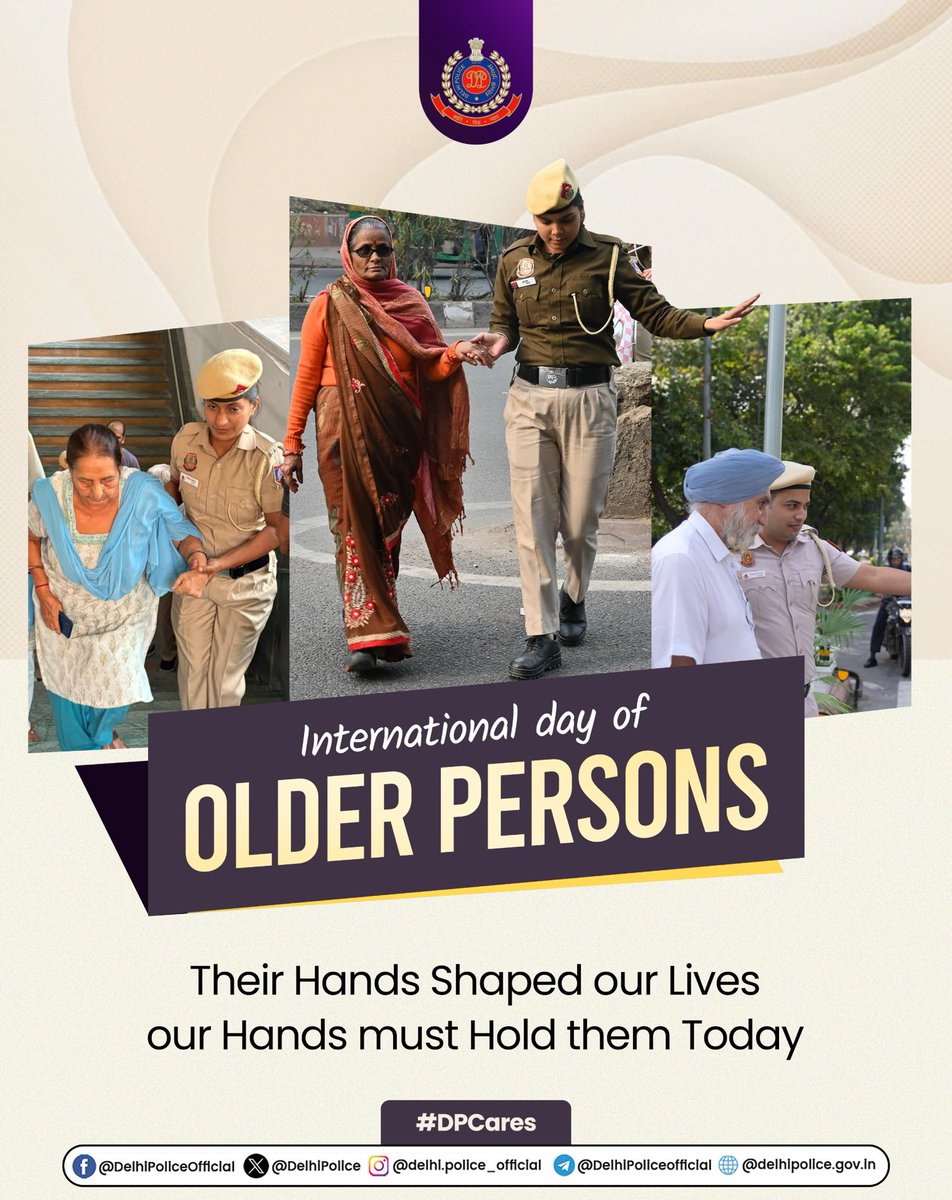 Today, we celebrate the wisdom, courage &amp; kindness of our seniors. 💙

Your experiences light the way for all of us. 
Wishing a very happy International Day of Older Persons!

#अंतरराष्ट्रीय_वृद्धजन_दिवस #OlderPersonsDay 
#InternationalDayOfOlderPersons