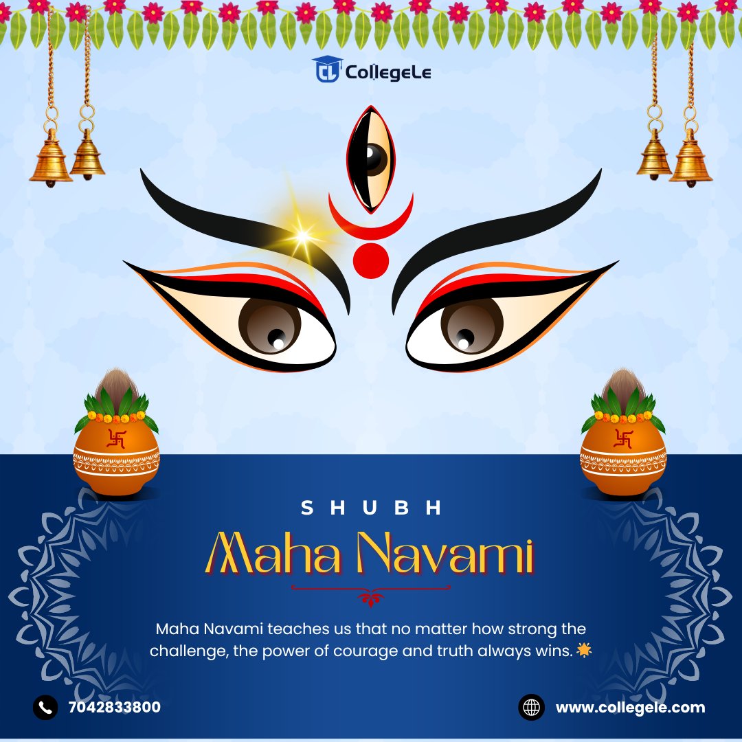 College_Le_'s tweet photo. Just as #MaaDurga inspires strength and courage, may you find the same determination in your academic journey. #HappyMahaNavami from #Collegele! 🌺👣🔱
.
.
.
.
.
.
.
.
#mahanavami #navratri #durgapuja #blessingsofdurga #festivalofstrength #blessingsofknowledge #explorepage https://t.co/x3vlFrlLHK