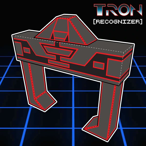 Tektonten's tweet image. Easy Tron recognizer papercraft - tektonten.blogspot.com/2025/09/easy-t… #TRON 

#papiermodell #papírovýmodel #ペーパークラフト #printable #bouwplaat #bastelbogen #recortable #papercraft #papermodel #cardmodel