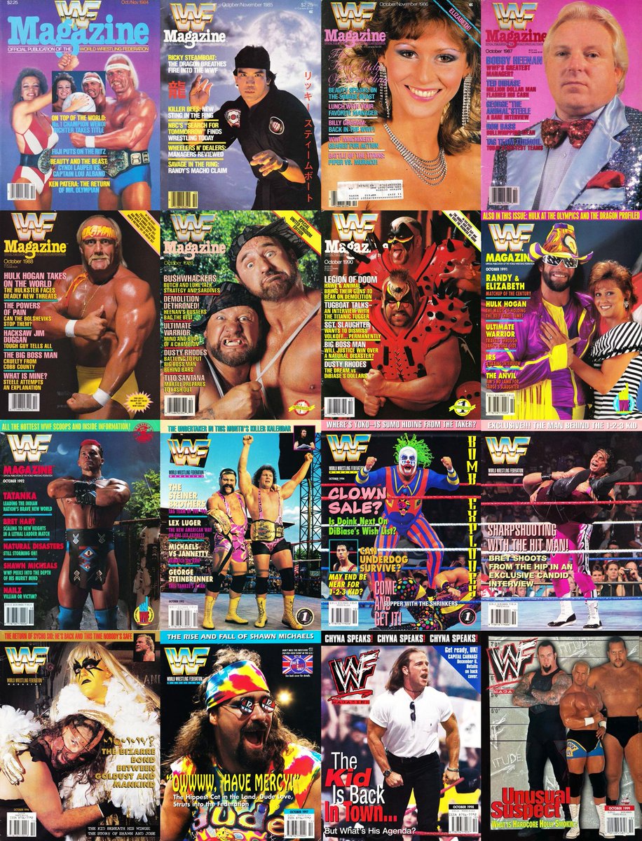October editions of WWF Magazine - What the world is reading! 📰 #WWF #WWE #Wrestling