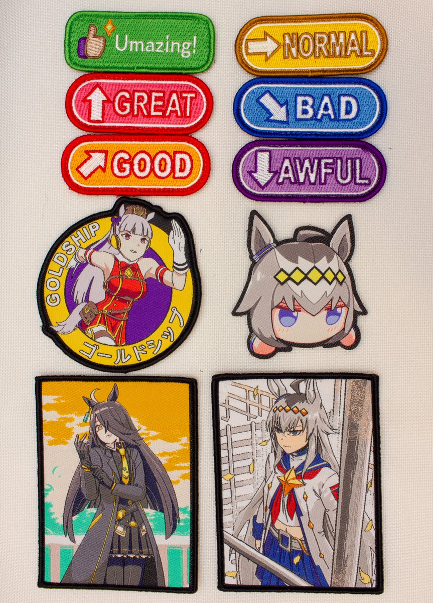 UnlimPatWorks's tweet image. We have a big Uma drop coming in, with a restock of Goldship and bunch of new designs and moods. 

Available on October 3rd @ 9pm EST on unlimitedpatchworks.com