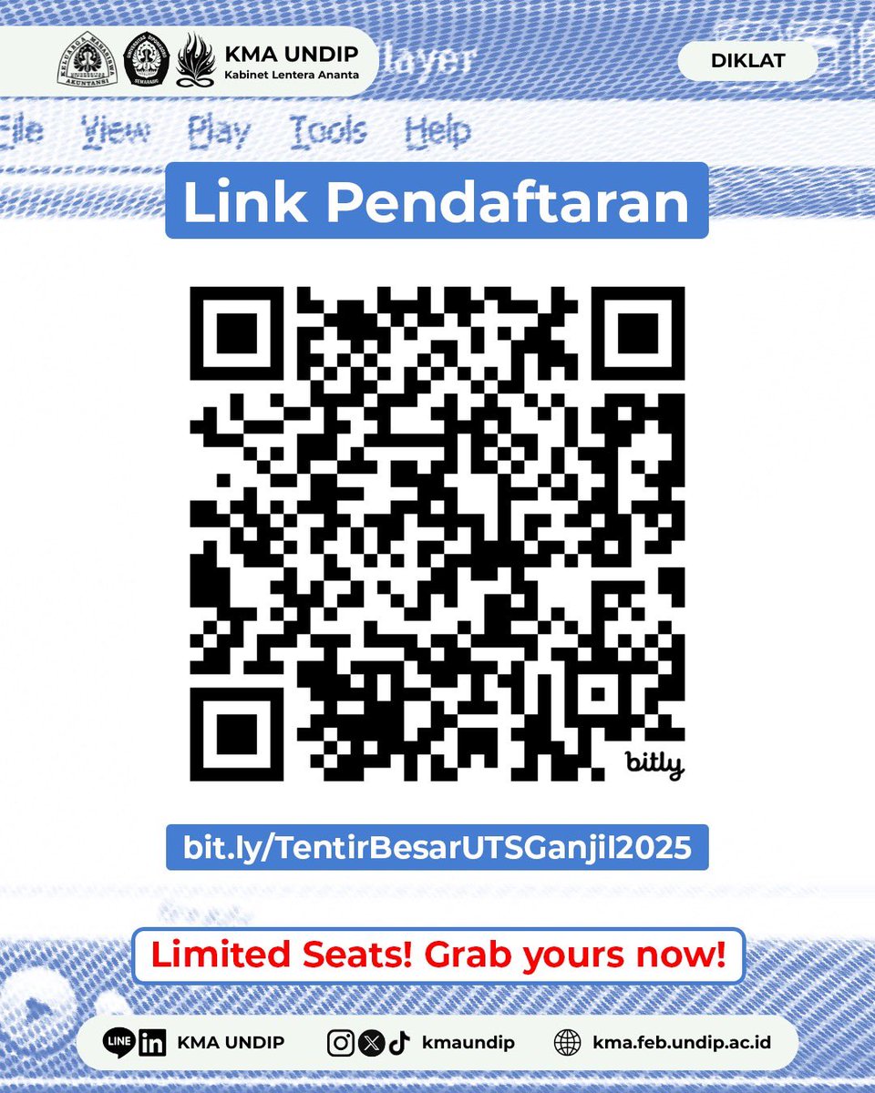 [TENTIR BESAR 2025]

Halo Akundip 24 &amp; 25,
Tentir Besar 2025 hadir kembali untuk membantu kalian belajar bersama dengan tentor yang super duper keren!.

📞 Info lebih lanjut:
Khalif (Line: khalif2007)

Belajar bersama, raih hasil maksimal.