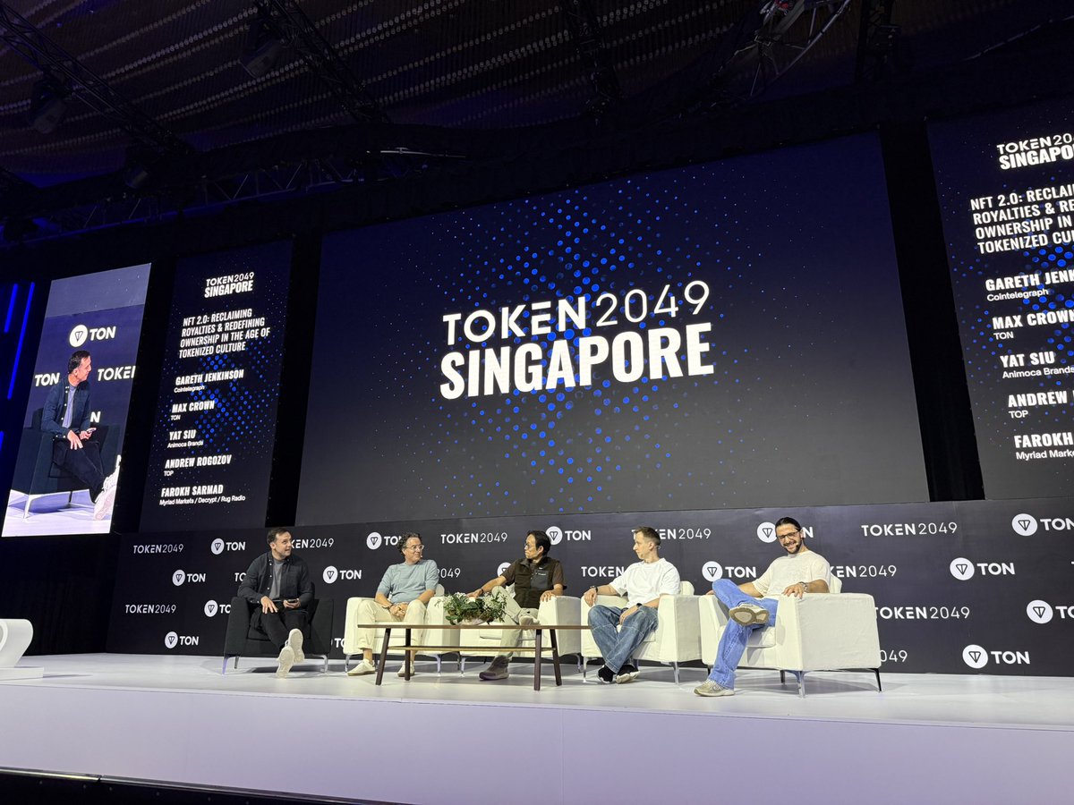 NFT 2.0 panel on the TON Stage at <a href="/token2049/">TOKEN2049</a> 💎